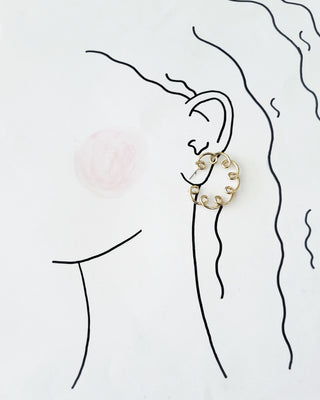 Spiral Loop Earring- Gold
