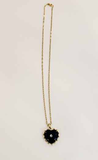 Apatite Heart Pendant Necklace