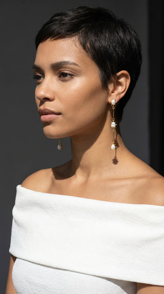 TGS Signature- Triple Pearl Dangle