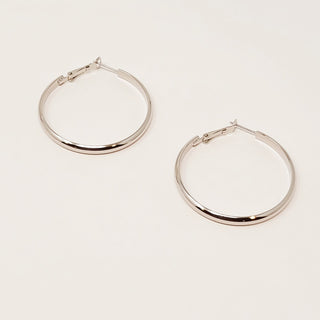 Classic Hoop- Antique Silver